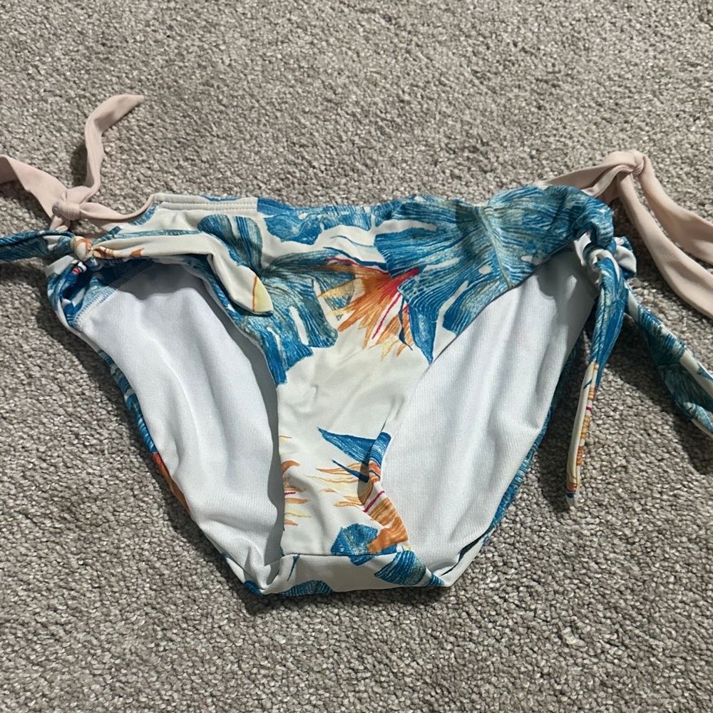 Roxy Blue and White Bikini Bottom